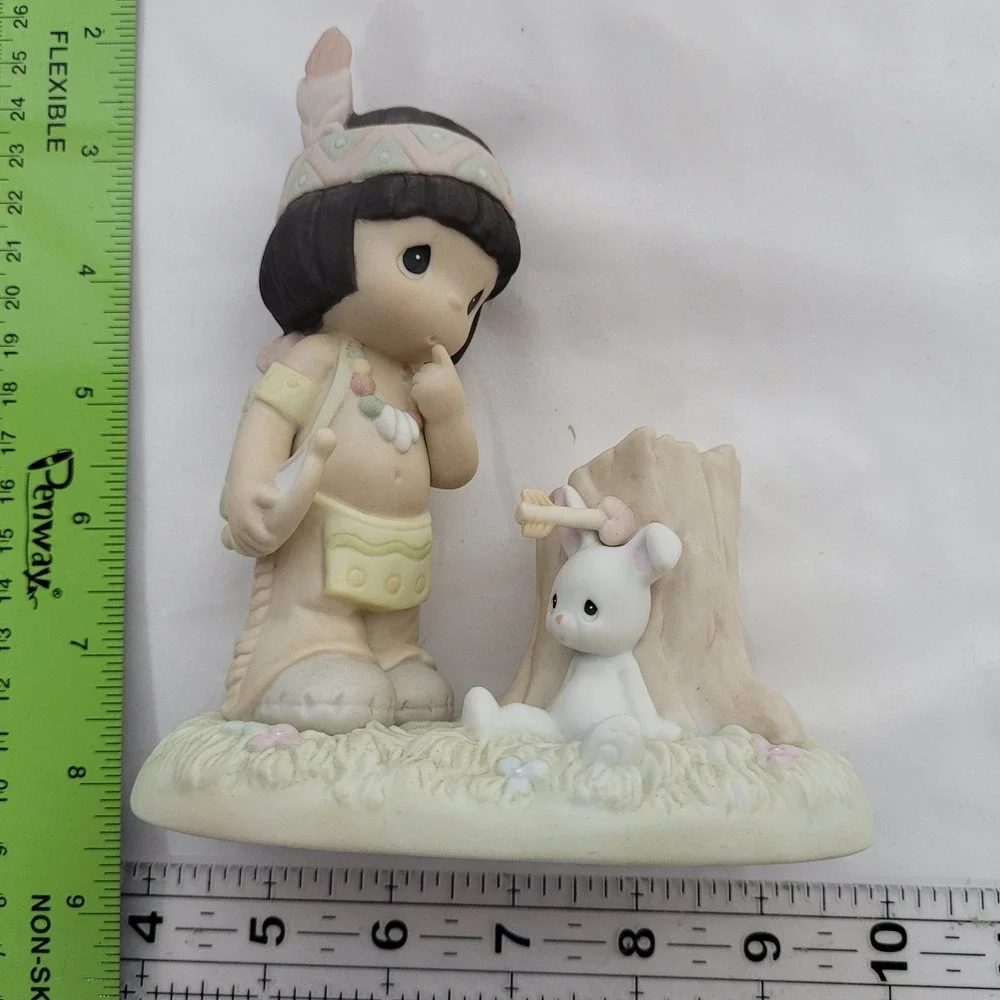Precious Moments Missum You Native American Boy Rabbit Figurine 306991 Boxed